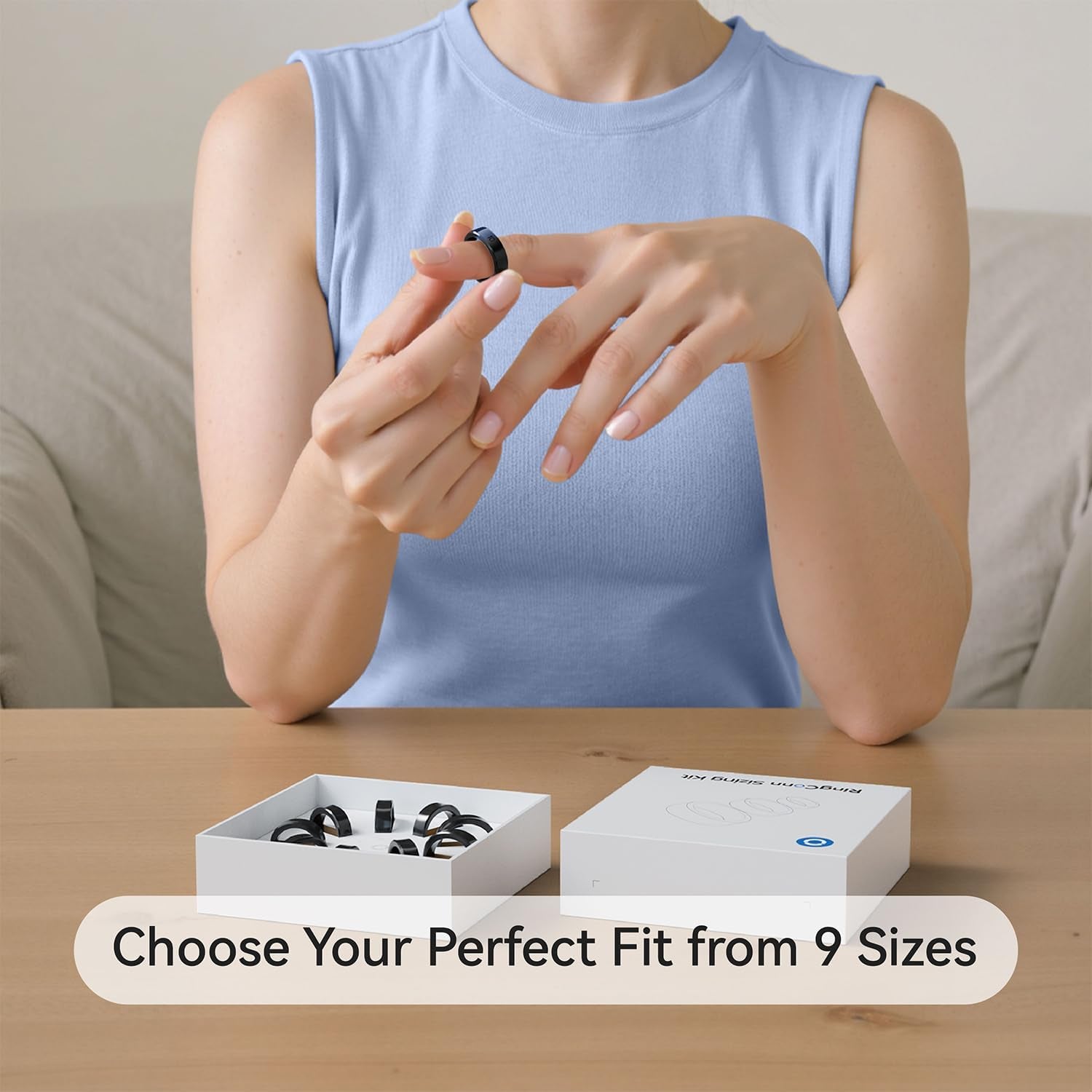 Ringconn Gen 2 Sizing Kit - Size First before You Buy - Choose from 9 Sizes - Si