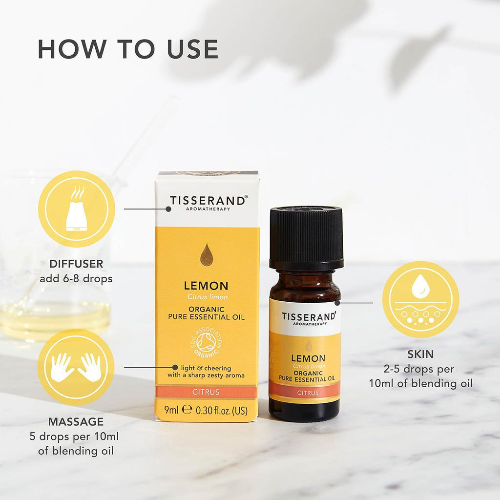 Lemon Organic Essential Oil - 9Ml