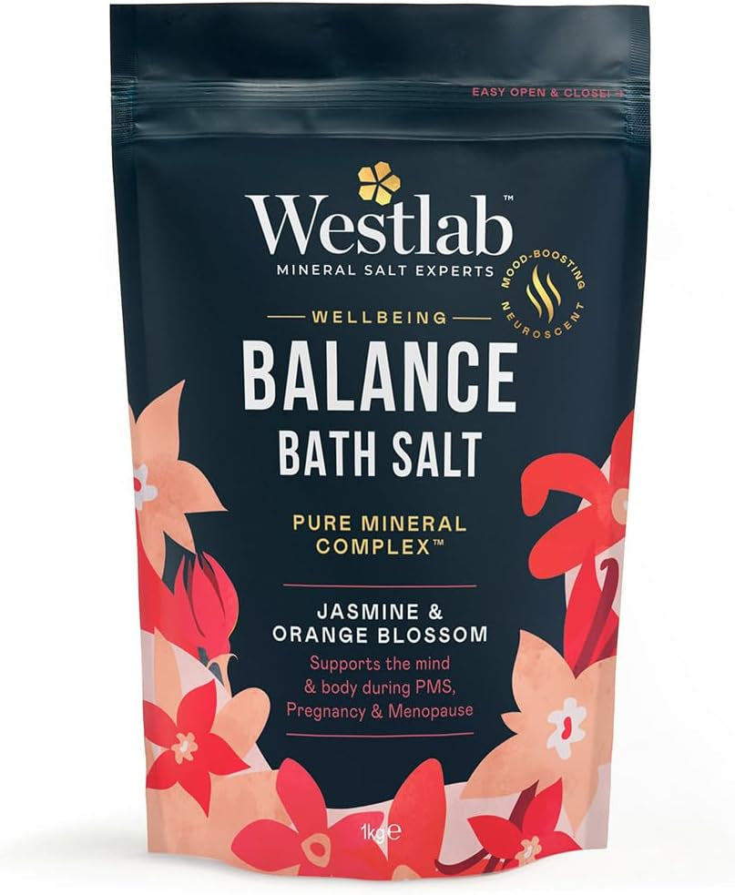 Wellbeing Balance Bath Salts 1Kg Jasmine & Orange Blossom (1 Pack)