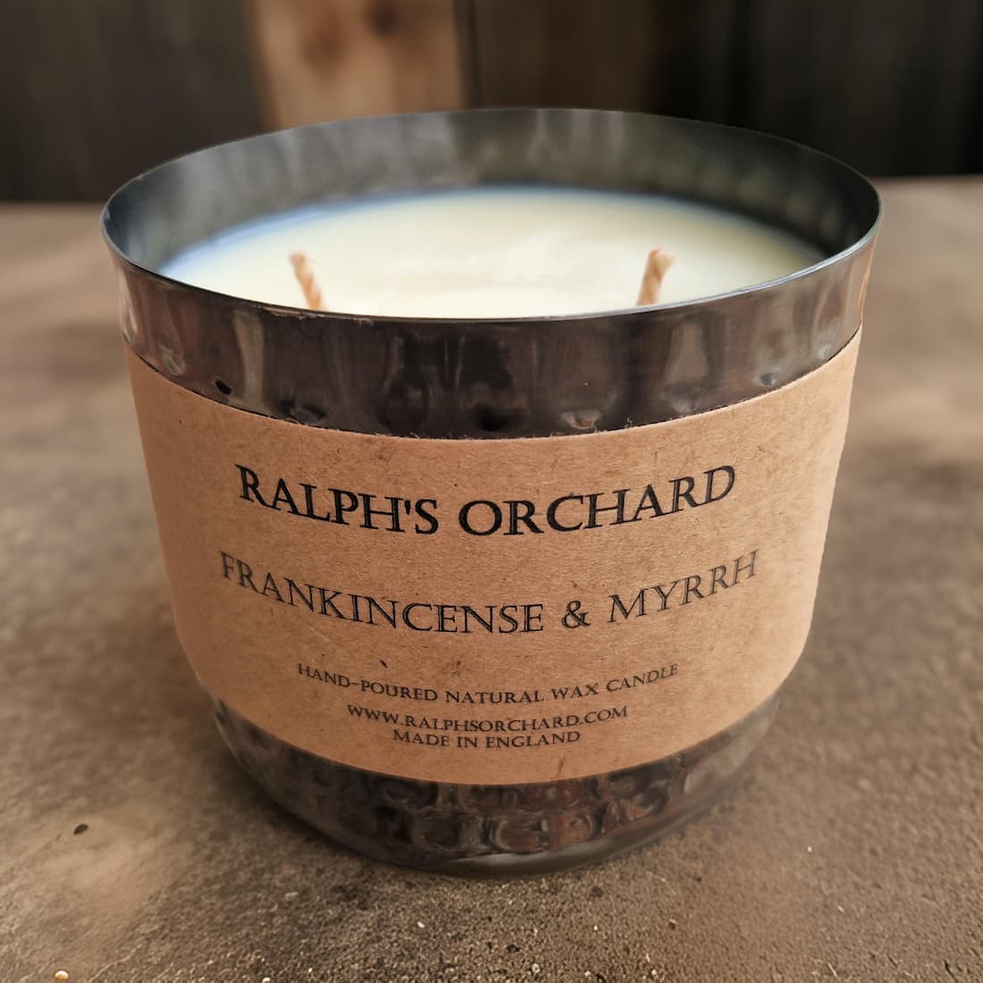 2-Wick Dimpled Black Candles-3